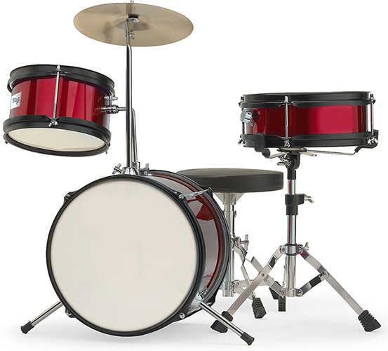 Stagg Drums Σετ Ντράμς Mini Junior Alliance JR-30E RED 12